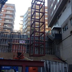estructura para ascensor